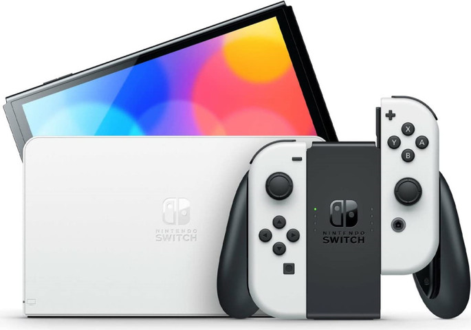 קונסולת משחק ניידת 7" Nintendo OLED נינטנדו Switch Console OLED 64GB – לבן